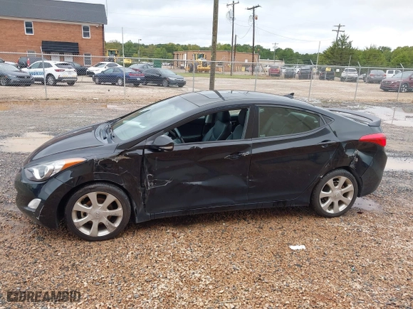 2013 Hyundai Elantra GLS PZEV with VIN KMHDH4AE7DU728890, listed as a IAAI auction lot 40365489 with 230,693 mi miles. Bid and sale history available at carsss.com. Image 14.