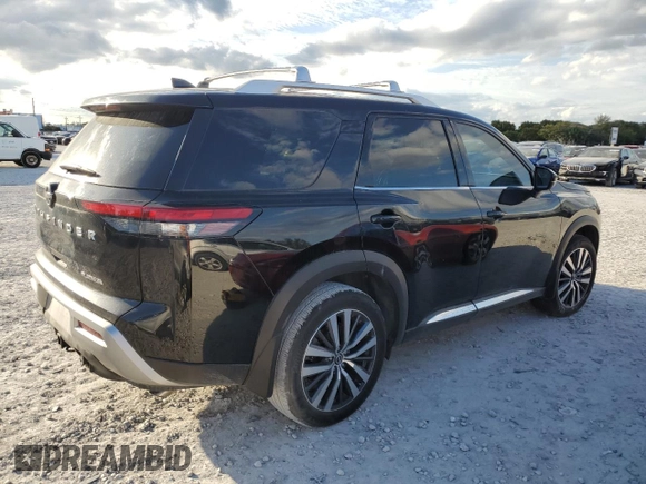 2022 Nissan Pathfinder Platinum with VIN 5N1DR3DGXNC272556, listed as a Copart auction lot 47342445 with 28,329 mi miles and Salvage title. Bid and sale history available at DreamBid. Image 3.