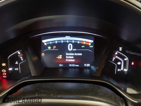 2019 Honda CR-V EX with VIN 5J6RW2H53KA021689, listed as a IAAI auction lot 41345252 with 101,321 mi miles. Bid and sale history available at carsss.com. Image 7.