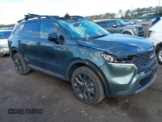 2023 Kia Sorento X-Line EX with VIN 5XYRHDLF1PG227287, listed as a IAAI auction lot 41645604 with 12,694 mi miles. Bid and sale history available at carsss.com. Image 1.