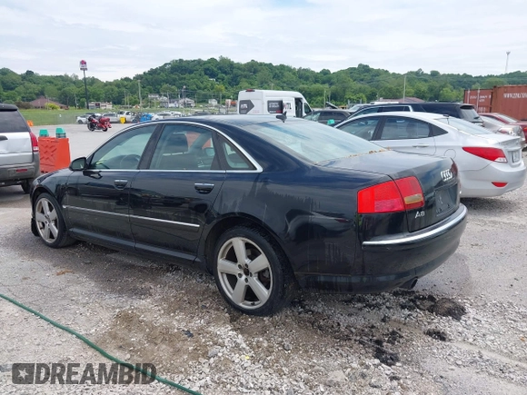 2007 Audi A8 with VIN WAULV44E67N025734, listed as a IAAI auction lot 42350656 with 202,199 mi miles and . Bid and sale history available at DreamBid. Image 3.