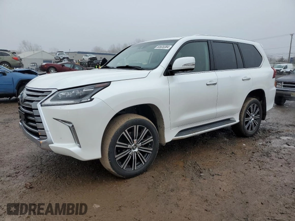 2018 Lexus LX 570 z VIN JTJHY7AX7J4257535, wystawiony jako Copart lot #83635384 z przebiegiem 67 720 mil mil oraz Szkoda całkowita • Salvage title. Historia ofert i sprzedaży dostępna na DreamBid. Obrazek 1.