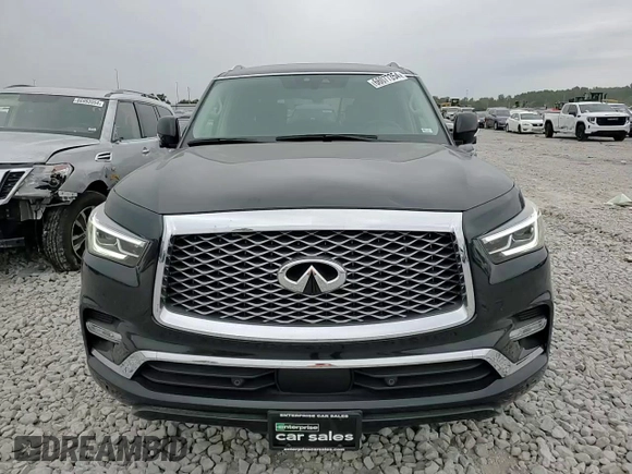 2022 Infiniti QX80 PREMIUM SELECT with VIN JN8AZ2AE1N9292782, listed as a Copart auction lot 66077354 with 55,075 mi miles and Salvage Title. Bid and sale history available at carsss.com. Image 12.