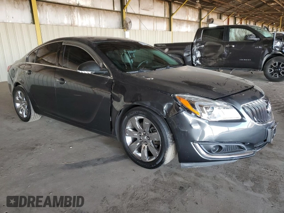 2017 Buick Regal Premium II with VIN 2G4GR5GXXH9136699, listed as a Copart auction lot 81829784 with 53,148 mi miles and Salvage Title. Bid and sale history available at carsss.com. Image 4.