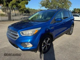 2017 Ford Escape SE with VIN 1FMCU0GD2HUA19806, listed as a Copart auction lot 54800235 with 97,697 mi miles and Salvage Title. Bid and sale history available at carsss.com. Image 1.
