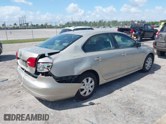 2013 Volkswagen Jetta S with VIN 3VW2K7AJ2DM293595, listed as a IAAI auction lot 42169064 with 138,906 mi miles and . Bid and sale history available at DreamBid. Image 4.