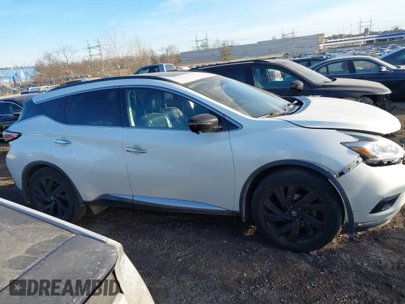 2017 Nissan Murano Platinum z VIN 5N1AZ2MH6HN188216, wystawiony jako IAAI lot #41442736 z przebiegiem 97 429 mil mil oraz . Historia ofert i sprzedaży dostępna na DreamBid. Obrazek 14.