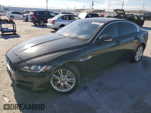 2017 Jaguar XE 25t Premium with VIN SAJAD4BG5HA950890, listed as a Copart auction lot 46337595 with 84,315 mi miles and Salvage Title. Bid and sale history available at carsss.com. Image 1.