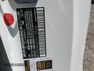 2023 Mercedes-Benz C 300 with VIN W1KWJ8DB1PG128546, listed as a Copart auction lot 69975884 with Not Provided miles and Salvage Title. Bid and sale history available at DreamBid. Image 12.