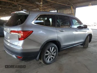 2020 Honda Pilot EX-L with VIN 5FNYF5H50LB002156, listed as a Copart auction lot 44598405 with 68,874 mi miles and Salvage Title. Bid and sale history available at carsss.com. Image 3.