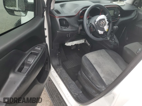 2019 Ram ProMaster City Cargo Tradesman with VIN ZFBHRFAB9K6M61891, listed as a Copart auction lot 56733985 with 81,763 mi miles and Salvage title. Bid and sale history available at DreamBid. Image 8.