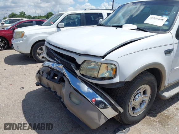 2002 Ford Expedition Eddie Bauer with VIN 1FMRU17L92LA42990, listed as a IAAI auction lot 42566608 with Not provided miles and . Bid and sale history available at DreamBid. Image 11.