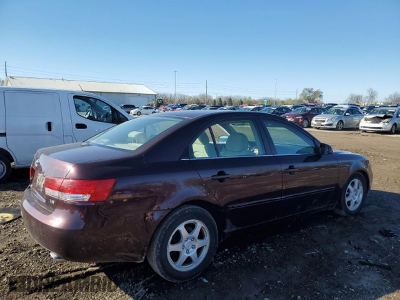 2006 Hyundai Sonata GLS with VIN 5NPEU46F76H090837, listed as a Copart auction lot 80786564 with 109,886 mi miles and Clean Title. Bid and sale history available at DreamBid. Image 3.