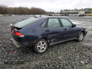 2001 Saab 9-3 with VIN YS3DD58H812003501, listed as a Copart auction lot 51526175 with 162,220 mi miles and Salvage Title. Bid and sale history available at carsss.com. Image 3.