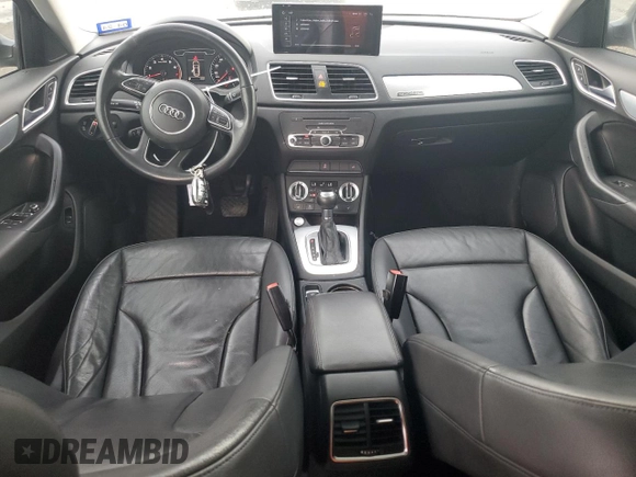 2015 Audi Q3 2.0T Premium Plus with VIN WA1EFCFS8FR000535, listed as a Copart auction lot 50713485 with 75,908 mi miles and Salvage Title. Bid and sale history available at carsss.com. Image 8.