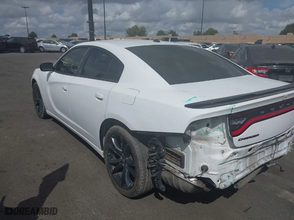 2018 Dodge Charger SXT with VIN 2C3CDXBG8JH297718, listed as a IAAI auction lot 41910526 with 63459 miles. Bid and sale history available at carsss.com. Image 3.