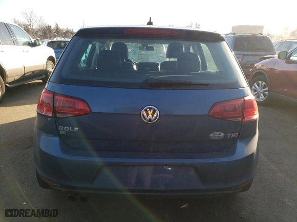 2016 Volkswagen Golf TSI SE with VIN 3VW217AU8GM026611, listed as a Copart auction lot 73302212 with 69,638 mi miles. Bid and sale history available at carsss.com. Image 6.