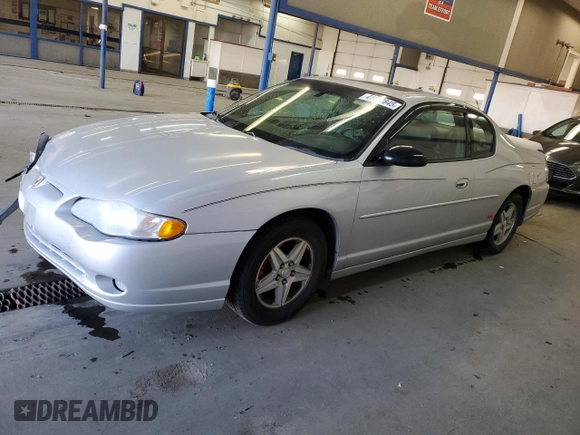 2004 Chevrolet Monte Carlo SS with VIN 2G1WX15K949198779, listed as a Copart auction lot 41872845 with 208,424 mi miles and Salvage Title. Bid and sale history available at carsss.com. Image 1.