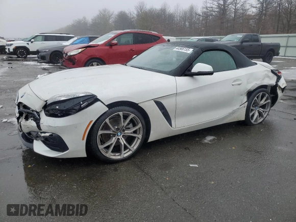 2020 BMW Z4 sDrive30i with VIN WBAHF3C08LWW67914, listed as a Copart auction lot 44566155 with 50,009 mi miles and Salvage Title. Bid and sale history available at carsss.com. Image 1.