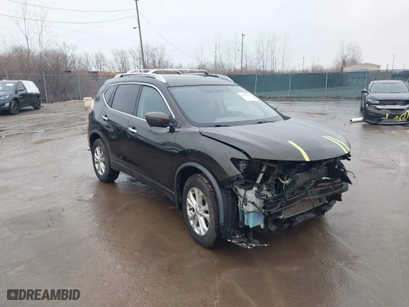 2016 Nissan Rogue S with VIN KNMAT2MVXGP709517, listed as a IAAI auction lot 41493634 with 179,064 mi miles. Bid and sale history available at carsss.com. Image 1.