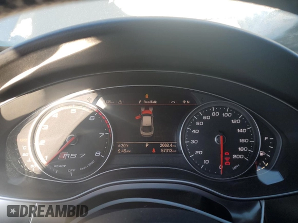 2017 Audi RS 7 Prestige z VIN WUAWAAFC8HN903853, wystawiony jako Copart lot #86112964 z przebiegiem 57 313 mil mil oraz Szkody całkowita. Historia ofert i sprzedaży dostępna na DreamBid. Obrazek 9.