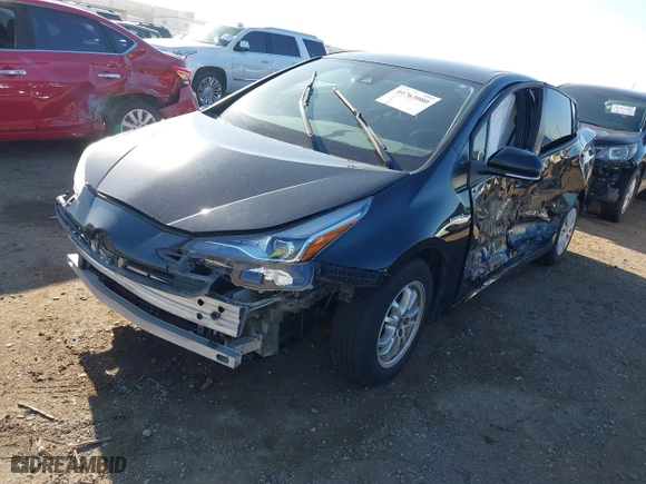 2021 Toyota Prius L Eco with VIN JTDKAMFU1M3134107, listed as a IAAI auction lot 41763080 with 185,248 mi miles. Bid and sale history available at carsss.com. Image 18.