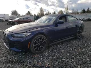 2023 BMW i4 eDrive40 z VIN WBY73AW03PFP19431, wystawiony jako Copart lot #50563235 z przebiegiem 21 321 mil mil oraz Szkody całkowita. Historia ofert i sprzedaży dostępna na DreamBid. Obrazek 1.