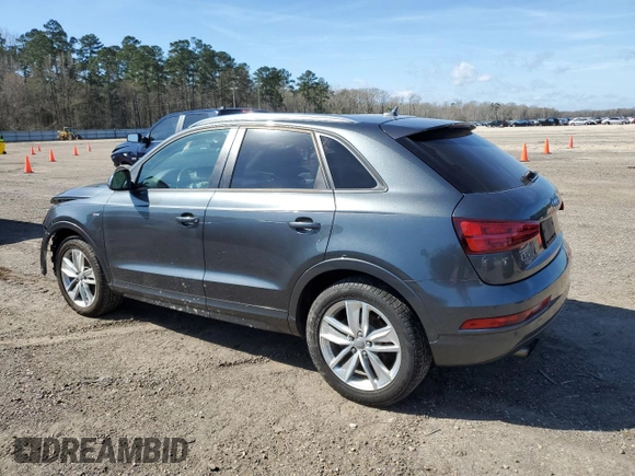 2018 Audi Q3 Premium with VIN WA1BCCFS2JR000826, listed as a Copart auction lot 41724573 with 45,713 mi miles. Bid and sale history available at carsss.com. Image 2.
