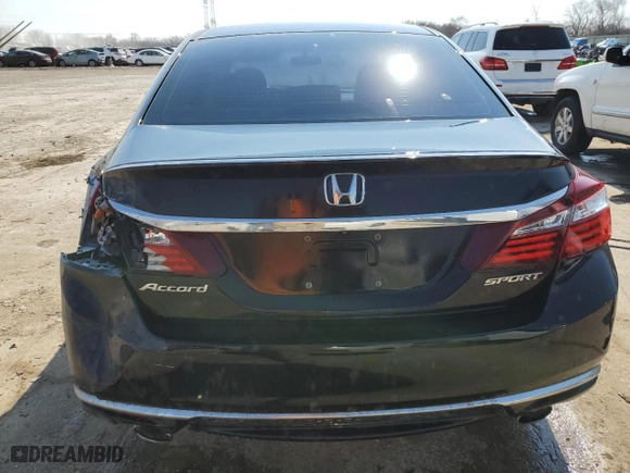 2017 Honda Accord Sedan Sport with VIN 1HGCR2F57HA169408, listed as a Copart auction lot 47682515 with 126,876 mi miles and Salvage Title. Bid and sale history available at carsss.com. Image 6.
