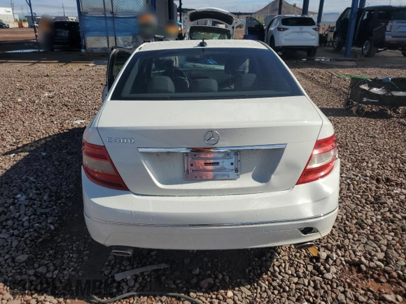 2010 Mercedes-Benz C 300 Sport with VIN WDDGF5EB7AF359225, listed as a Copart auction lot 59323715 with 151,444 mi miles and Salvage title. Bid and sale history available at DreamBid. Image 6.