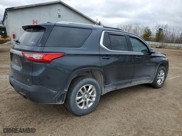 2018 Chevrolet Traverse LT Cloth with VIN 1GNEVGKW1JJ111452, listed as a Copart auction lot 53346845 with 114,622 mi miles and Clean Title. Bid and sale history available at carsss.com. Image 3.