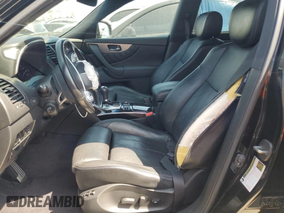 2015 Infiniti QX70 with VIN JN8CS1MU9FM380312, listed as a Copart auction lot 54104005 with 100,678 mi miles and Salvage Title. Bid and sale history available at DreamBid. Image 7.