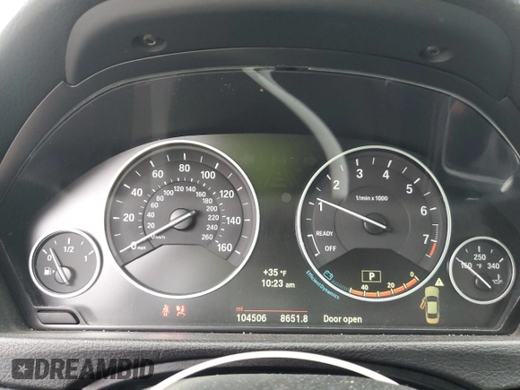 2014 BMW 4 Series 435i with VIN WBA3R1C51EK192909, listed as a Copart auction lot 44700155 with 104,506 mi miles and Salvage Title. Bid and sale history available at carsss.com. Image 9.