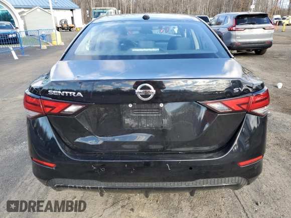 2021 Nissan Sentra SV with VIN 3N1AB8CV4MY234712, listed as a Copart auction lot 41754445 with 43,866 mi miles and Non repairable. Bid and sale history available at DreamBid. Image 6.