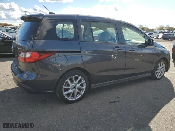 2015 Mazda Mazda5 Grand Touring with VIN JM1CW2DL8F0180607, listed as a Copart auction lot 75585224 with 47,954 mi miles and Salvage Title. Bid and sale history available at carsss.com. Image 3.