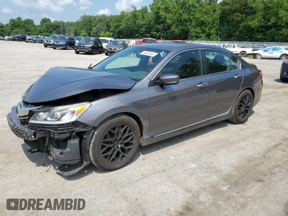 2016 Honda Accord Sport z VIN 1HGCR2F53GA184969, wystawiony jako Copart lot #64504045 z przebiegiem 165 146 mil mil oraz Szkoda całkowita • Salvage title. Historia ofert i sprzedaży dostępna na DreamBid. Obrazek 1.