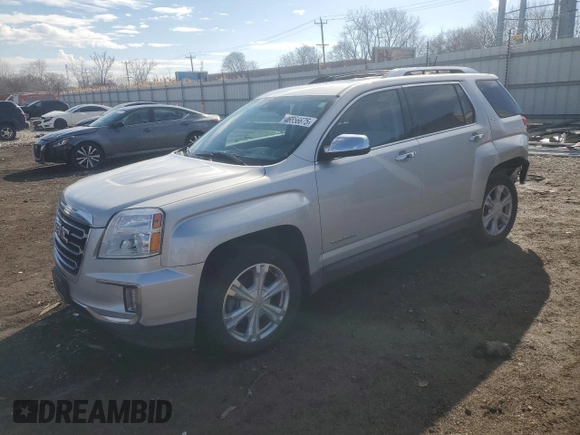 2017 GMC Terrain SLT with VIN 2GKFLUEK0H6324639, listed as a Copart auction lot 46856675 with 62,408 mi miles and Salvage Title. Bid and sale history available at DreamBid. Image 1.