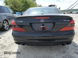2005 Mercedes-Benz SL 55 AMG with VIN WDBSK74F75F086906, listed as a Copart auction lot 58482615 with 100,111 mi miles and Clean title. Bid and sale history available at DreamBid. Image 6.