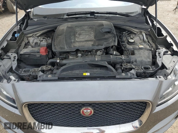 2018 Jaguar F-Pace 30t Premium with VIN SADCJ2GX2JA235993, listed as a Copart auction lot 55149465 with 107,291 mi miles and Salvage title. Bid and sale history available at DreamBid. Image 12.