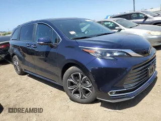 2025 Toyota Sienna Platinum z VIN 5TDESKFC3SS169619, wystawiony jako Copart lot #55838875 z przebiegiem 3 127 mil mil oraz Szkoda całkowita • Salvage title. Historia ofert i sprzedaży dostępna na DreamBid. Obrazek 4.