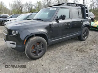 2022 Land Rover Defender S with VIN SALEJ7RX9N2079507, listed as a Copart auction lot 54755645 with 26,381 mi miles and Salvage title. Bid and sale history available at DreamBid. Image 1.