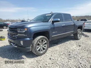 2018 Chevrolet Silverado 1500 LTZ with VIN 3GCUKSEC5JG431277, listed as a Copart auction lot 50258025 with 85,279 mi miles and Salvage Title. Bid and sale history available at DreamBid. Image 1.