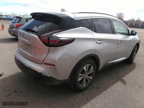 2023 Nissan Murano SV with VIN 5N1AZ2BS9PC138368, listed as a IAAI auction lot 41826107 with 57,887 mi miles. Bid and sale history available at carsss.com. Image 4.