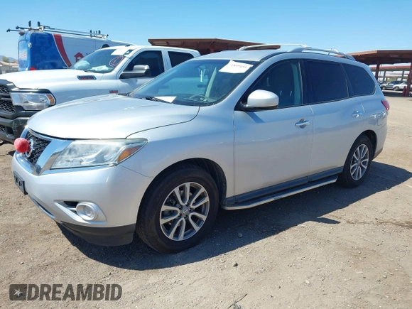 2014 Nissan Pathfinder Platinum with VIN 5N1AR2MN2EC651854, listed as a IAAI auction lot 41809451 with 185,183 mi miles and . Bid and sale history available at DreamBid. Image 2.