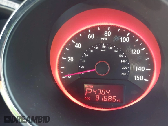 2013 Kia Sorento SX with VIN 5XYKW4A21DG377287, listed as a IAAI auction lot 41744527 with 91,685 mi miles. Bid and sale history available at carsss.com. Image 7.