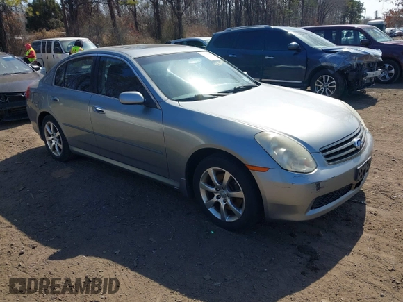 2006 Infiniti G35 with VIN JNKCV51F66M605719, listed as a IAAI auction lot 41766035 with 139,918 mi miles and . Bid and sale history available at carsss.com. Image 1.