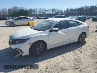 2019 Honda Civic Sedan LX with VIN 2HGFC2F60KH562263, listed as a Copart auction lot 48353885 with 27,880 mi miles and Salvage Title. Bid and sale history available at carsss.com. Image 1.