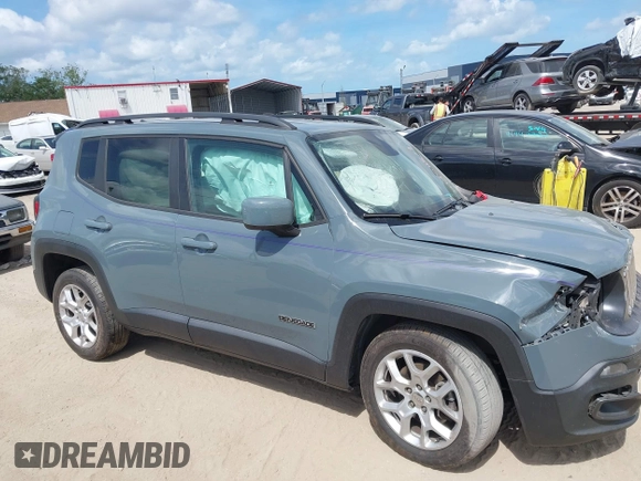 2018 Jeep Renegade Latitude with VIN ZACCJABB7JPJ69925, listed as a IAAI auction lot 41954537 with 61,680 mi miles. Bid and sale history available at carsss.com. Image 13.