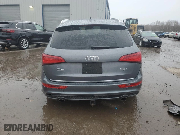 2015 Audi Q5 Premium Plus with VIN WA1DGAFP9FA031493, listed as a Copart auction lot 49801085 with 75,045 mi miles and Salvage Title. Bid and sale history available at carsss.com. Image 6.