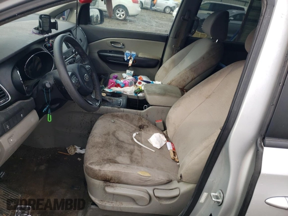 2016 Kia Sedona L with VIN KNDMA5C10G6150066, listed as a Copart auction lot 43345925 with 135,660 mi miles and Salvage Title. Bid and sale history available at carsss.com. Image 7.